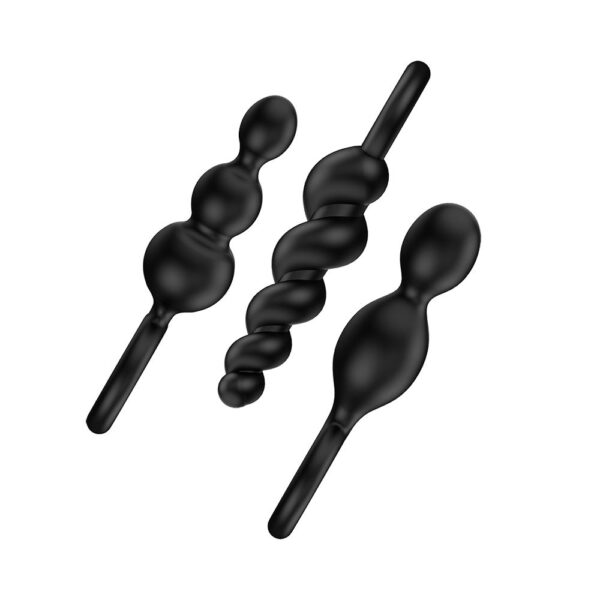 Satisfyer Booty Call Set Of 3 Black Anal Plugs