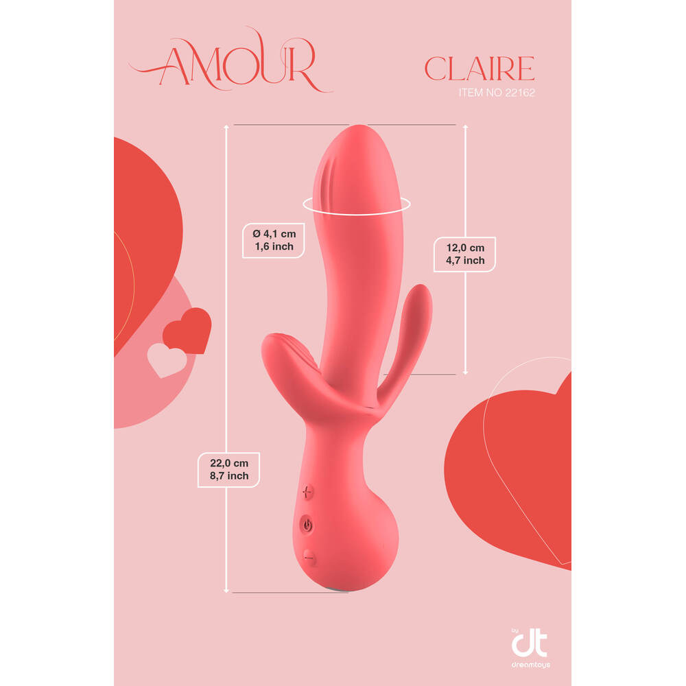 Amour Triple Pleasure Vibe Claire