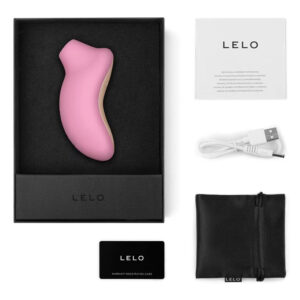 LELO SONA Cerise, Sonic Clitoral Massager, Fully Waterproof and Rechargeable Clit Stimulator