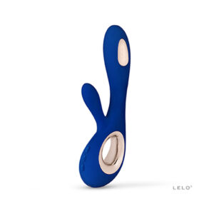 LELO Soraya Wave Luxurious Rabbit Massager Midnight Blue with Unique WaveMotion Technology for a Full Body Pleasure Experience