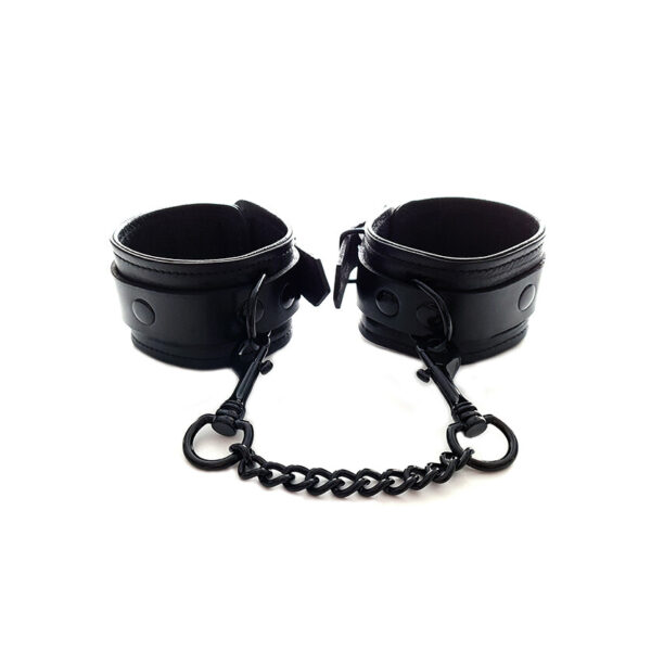 Rouge Garments Plain Black Wrist Cuffs