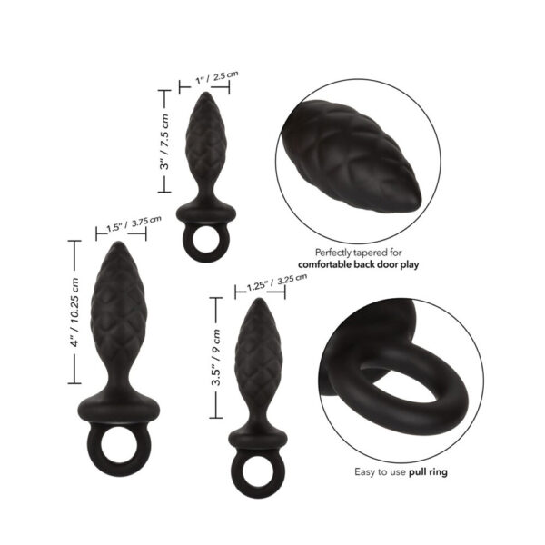 3 Piece Silicone Anal Probe Kit