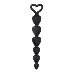 Black Silicone Anal Beads