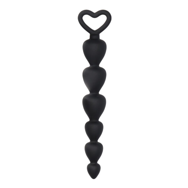 Black Silicone Anal Beads