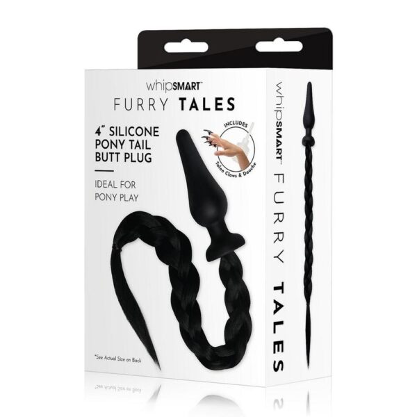 Furry Tales Black Pony Play Butt Plug