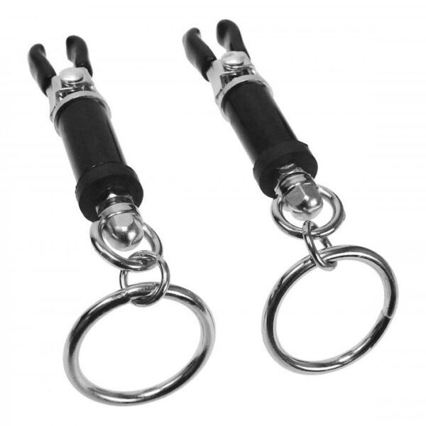 Bondage Ring Barrel Nipple Clamps